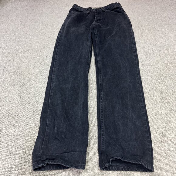 Wrangler Jeans Black Straight Pockets Men’s Size 28x32 - Picture 1 of 12